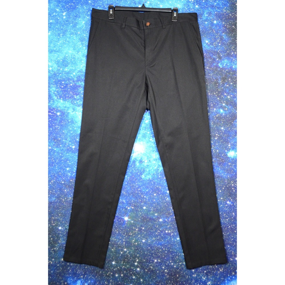Extracurricular‎ Pants Mens 34x32 Black Dress Flat Front Straight Leg Slacks